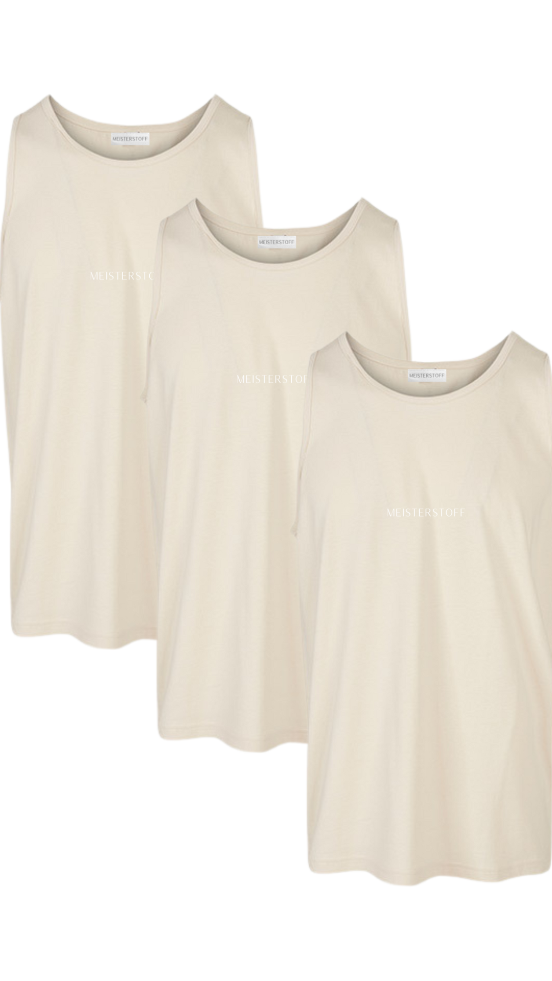 3 Pack Meisterstoff Tanktop - Mein Shop