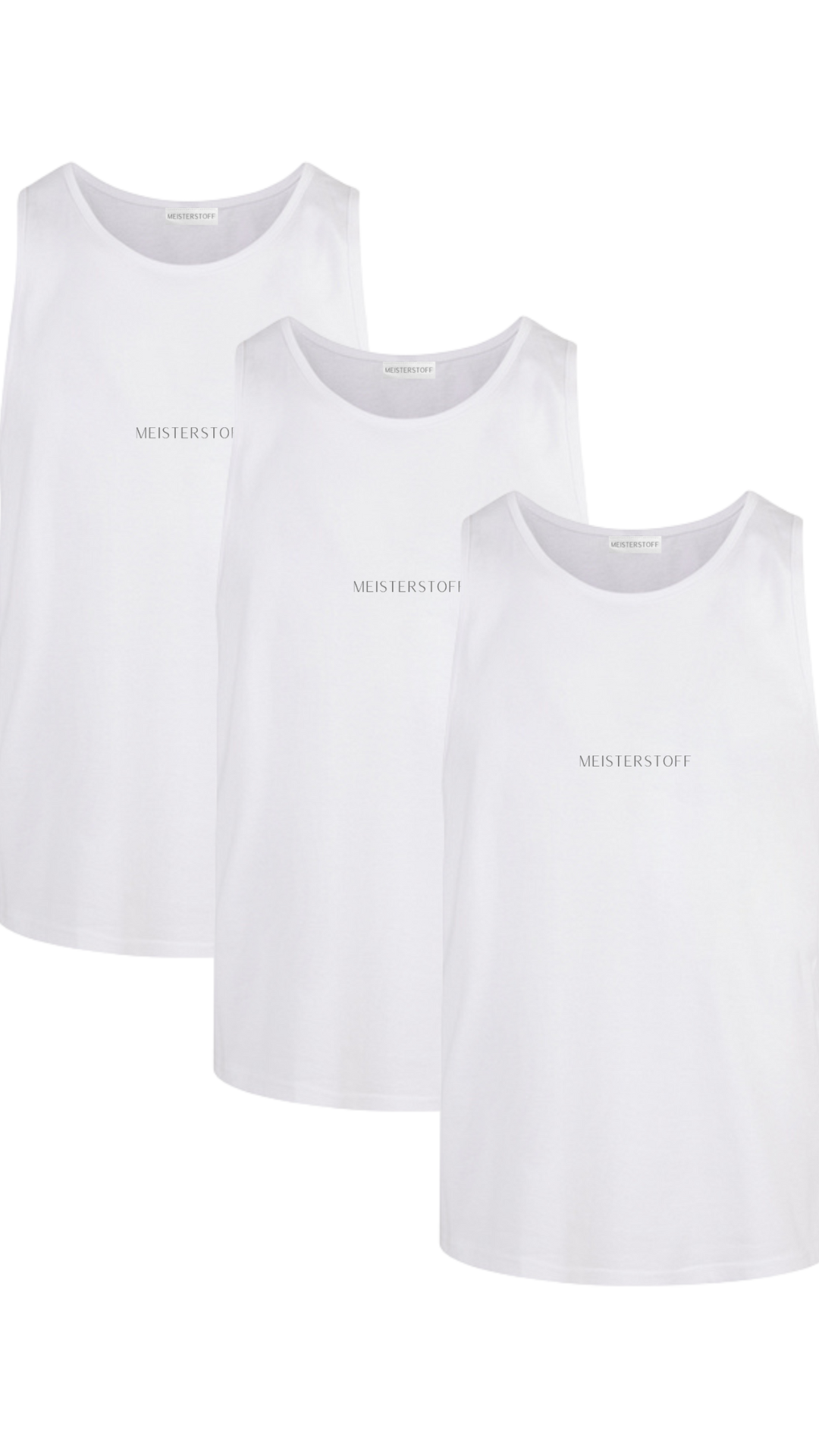 3 Pack Meisterstoff Tanktop - Mein Shop