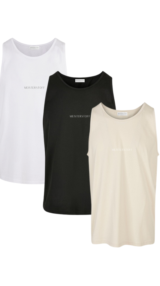 3 Pack Meisterstoff Tanktop - Mein Shop